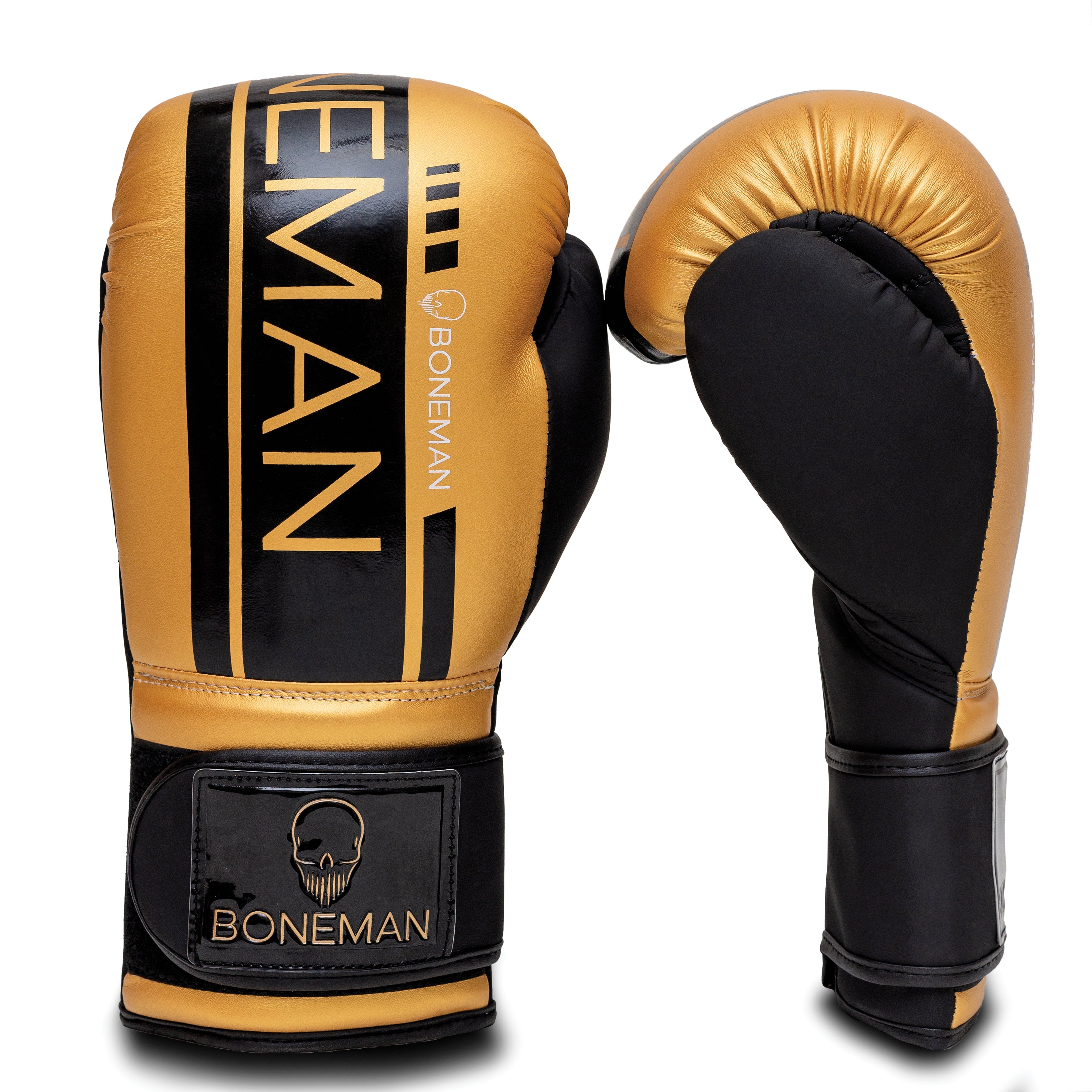 Boxing Gloves - Pro Training & Sparring Gloves for Men & Women - Comfortable Fit, Durable Build - Ideal for Boxing, MMA & Fitness Workout - Gold
