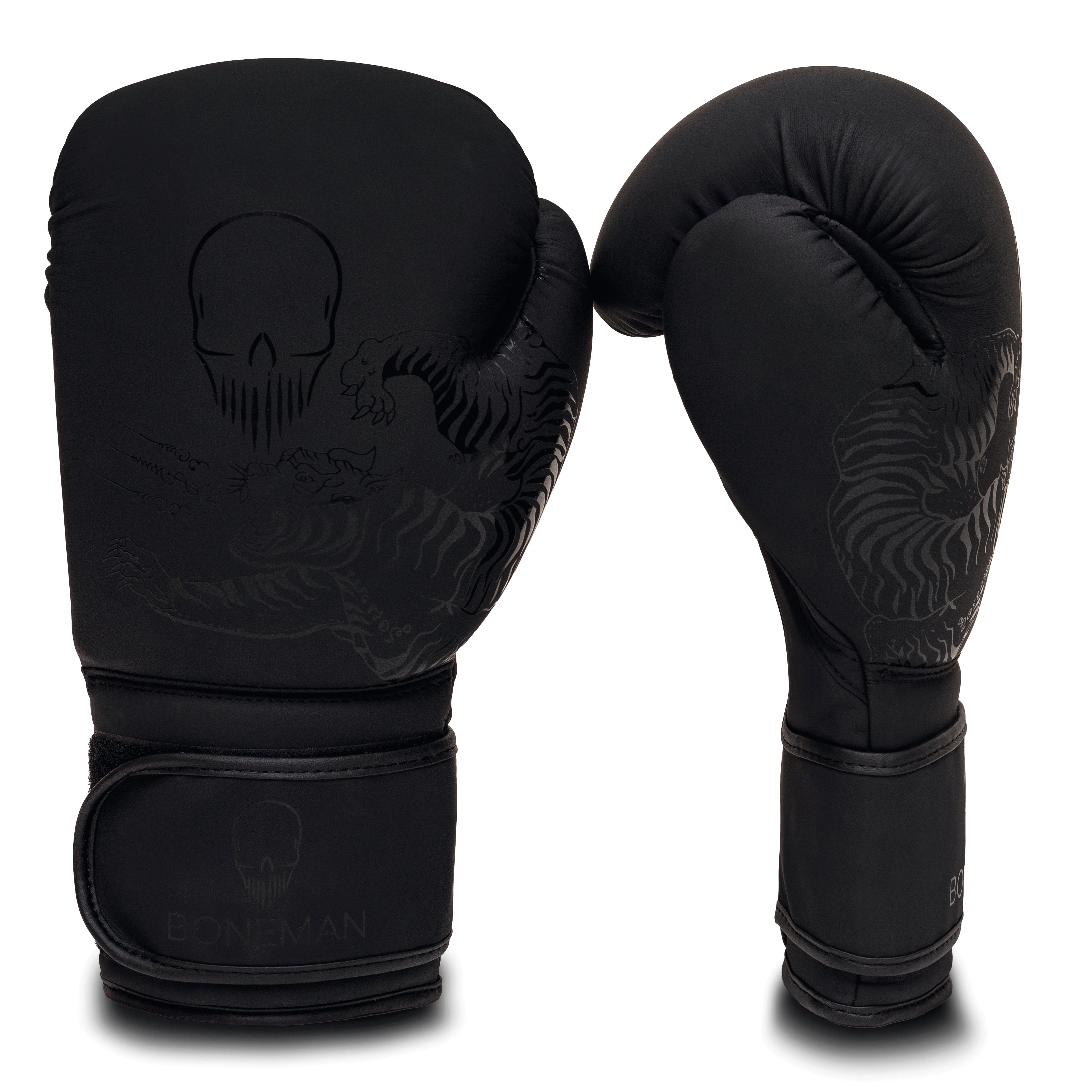 Boxing Gloves - Pro Training & Sparring Gloves for Men & Women - Comfortable Fit, Durable Build - Ideal for Boxing, MMA & Fitness Workout - Black